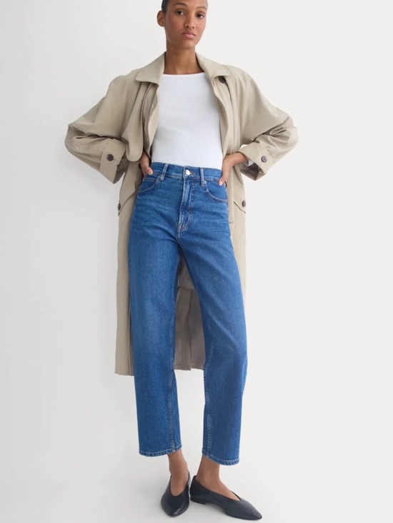 Everlane Denim - EVERLANE The Way-High Jean Straight Leg 27” inseam Medium Wash size 29